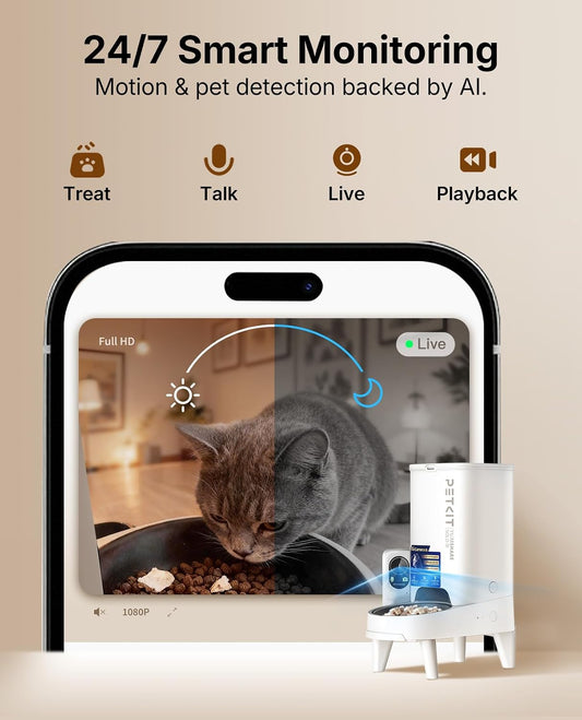 Upgraded Multi-Cat Recognition Automatic Cat Feeder with Camera