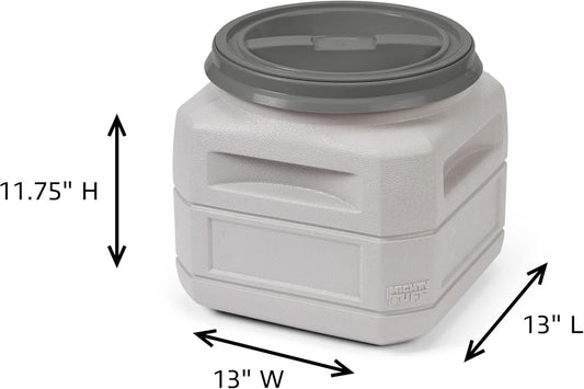 Airtight Dog Food Storage Container – 13 Gal, up to 54 lb Capacity – Cat and Dog Food Container with Twist Lid & Handles – BPA-Free, Made in USA