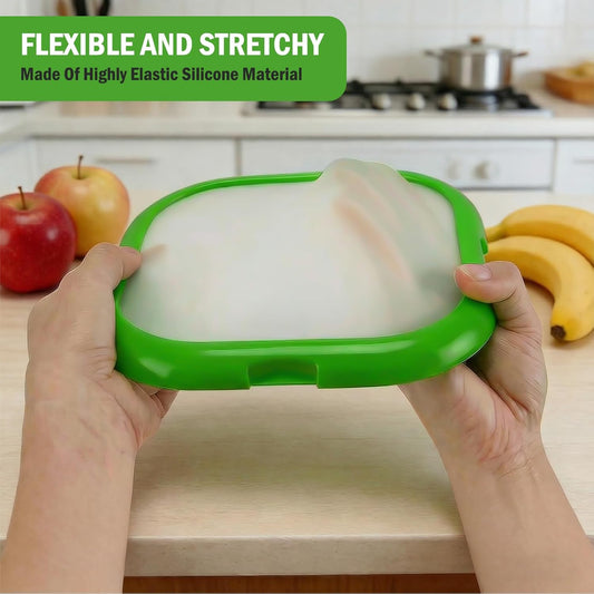 Set of 4 Fresh Food Containers, Fresh Pod, Reusable Silicone Storage Pods for Avocado, Onions, Tomatoes, Garlic – Anti-Oxidation for Fridge, Send Goods from Local Warehouse