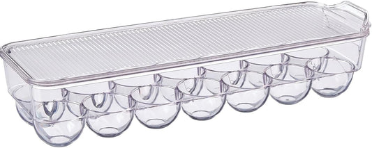 Fridge Egg Storage Holder, 14 Egg Container with Lid
