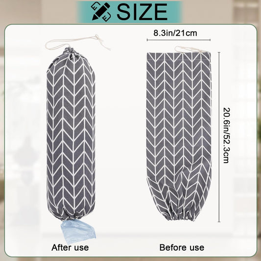 Plastic Bag Holder, Grocery Bag Holder Mesh Bags Dispenser Organizer Trash Bags, Corn Pattern