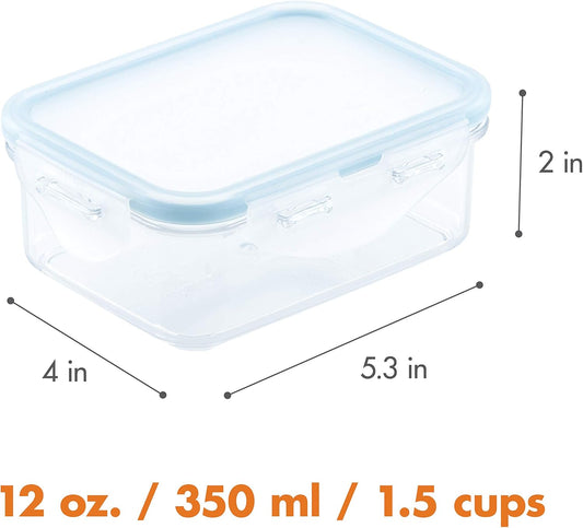 LOCK & LOCK Purely Better Tritan Container/Square Food Storage Bin, 20 Ounce, Clear