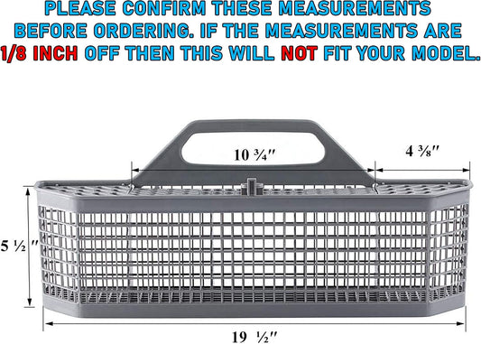 UPGRADED Lifetime Appliance WD28X10128 Silverware Basket Compatible with General Electric (GE) Dishwasher