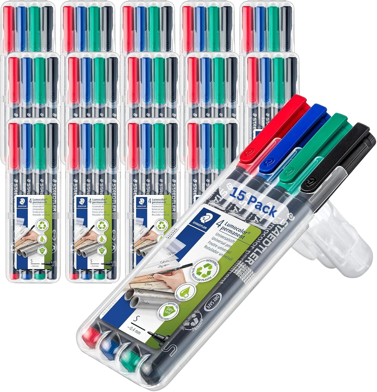 Permanent Markers (STD313WP4A6), Pack of 4 pens