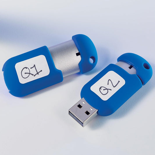 Multi-Use Removable Labels, 1/2" x 3/4", White, Non-Printable, 525 Blank Labels Total (6737)