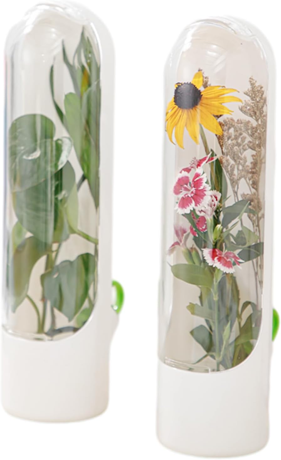 2PCS Herb Saver, Herb Keeper and Herb Saver for Refrigerator, Cilantro Containers for Fridge, Fresh Herb Keeper for Cilantro,Parsley, Vegetable - Keeps Greens Fresh