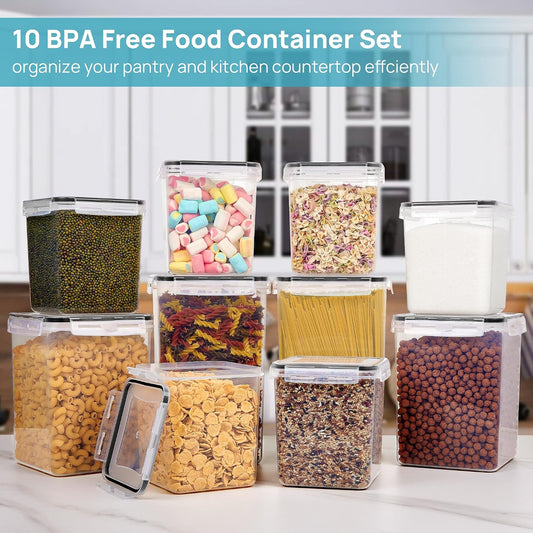 10 PCS Flour and Sugar Storage Container Sets for Advanced Baker