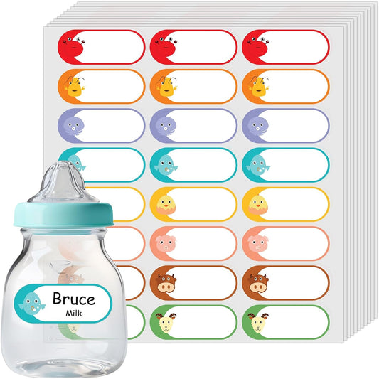 500pcs Food Freezer Labels, 1 x 3 Inch Removable for Food Containers, Mason Jar, No Residue Food Storage Labels Perfect for Kitchen Cannot be Torn