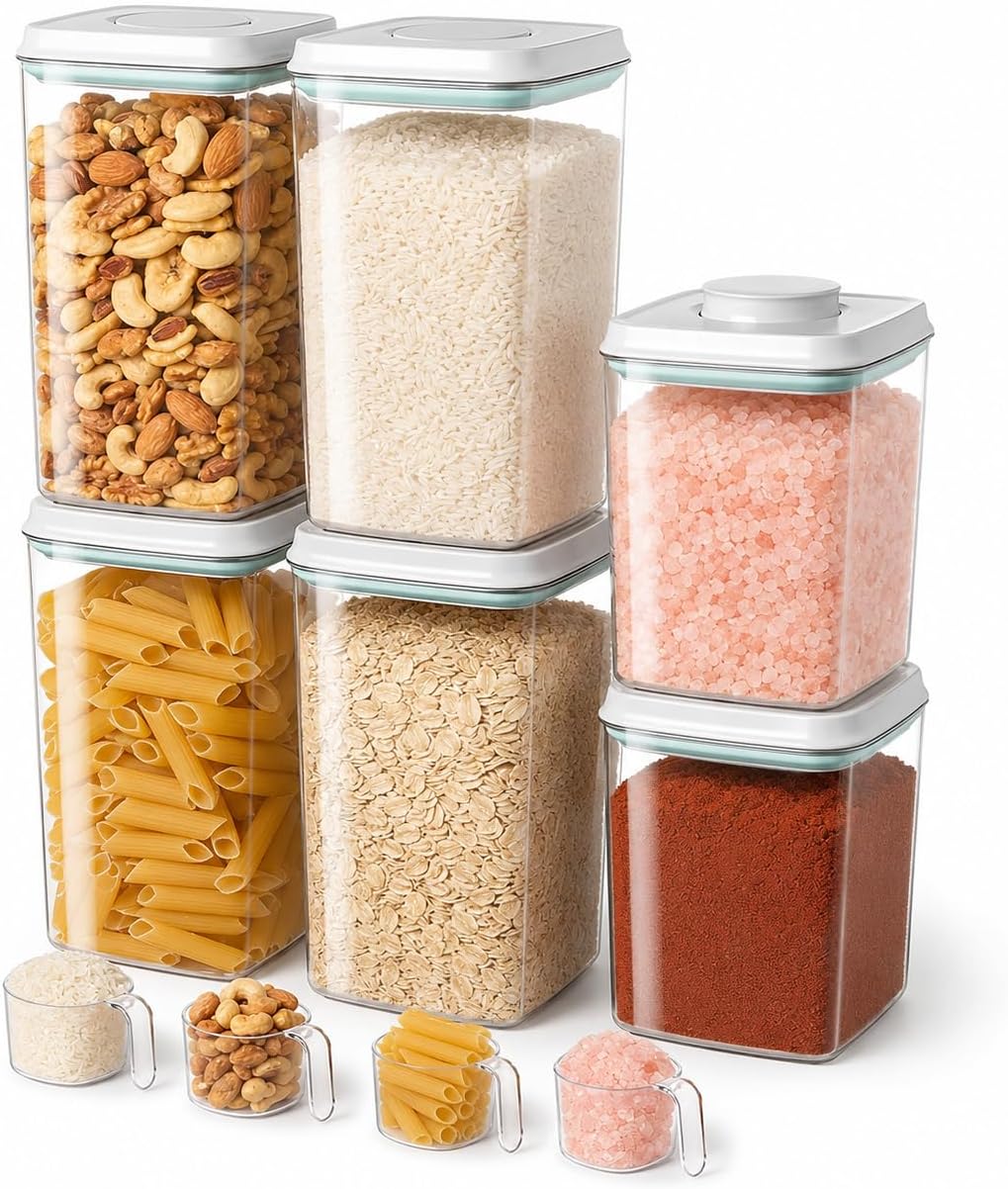 2.8 Qt Airtight Food Storage Container with Clear Stackable Pop Lid