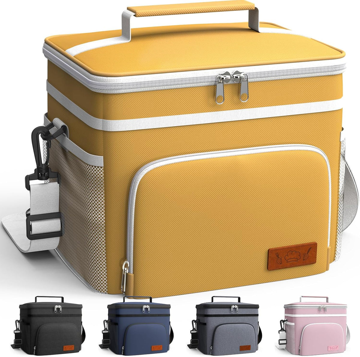 Insulated Lunch Box Men Women Leak-Proof Cooler Lunch Bag 9L