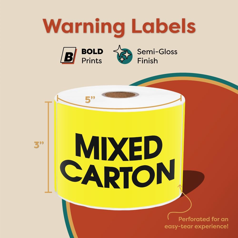 3" X 5" Refrigerate Upon Arrival Stickers (1 Roll, 500/Roll) | Shipping and Handling Labels With Permanent Adhesive