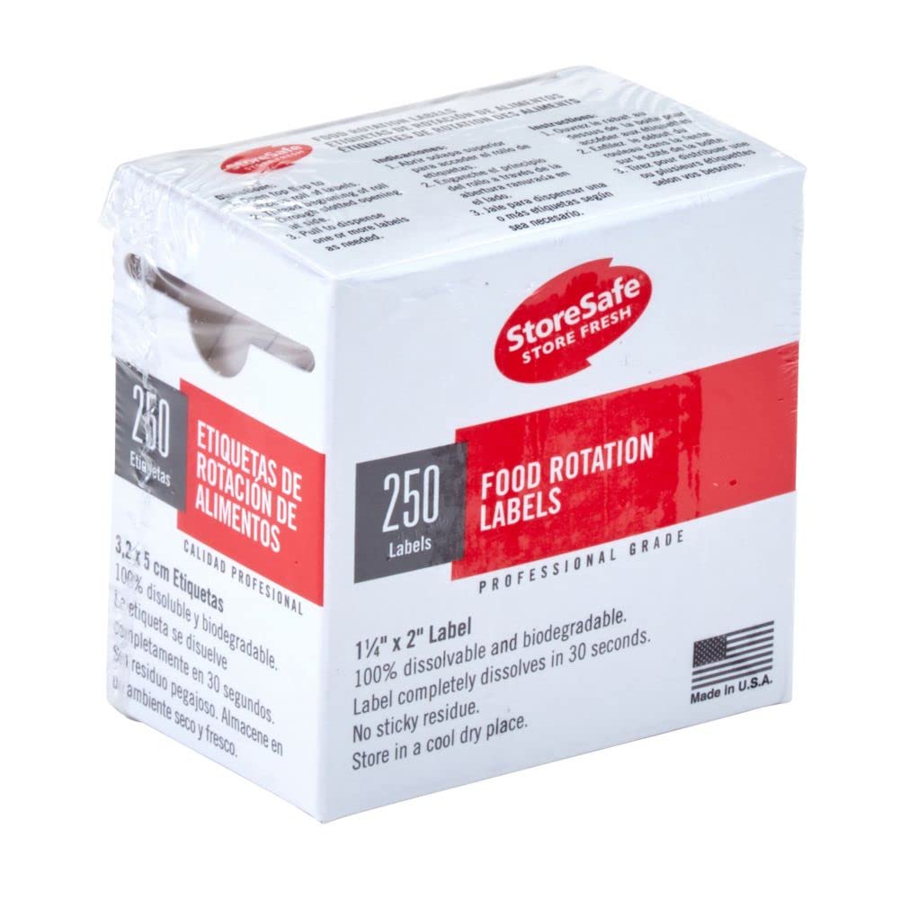 Cambro 1252SLB250 Dissolvable Label - Food Rotation Labels