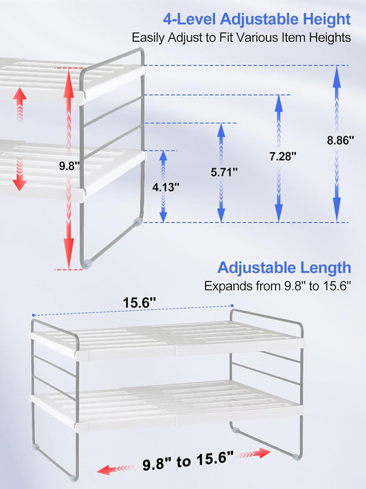 Adjustable Water Bottle Organizer Holder for Cabinet, 3-Tier Expandable Water Bottle Storage Rack for Tumblers, Travel Mugs, and Cups – Kitchen Pantry Organization and Storage for Stanley Cups