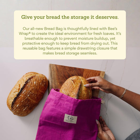 Beeswax Bread Bags, 2 Pack - Meadow Magic