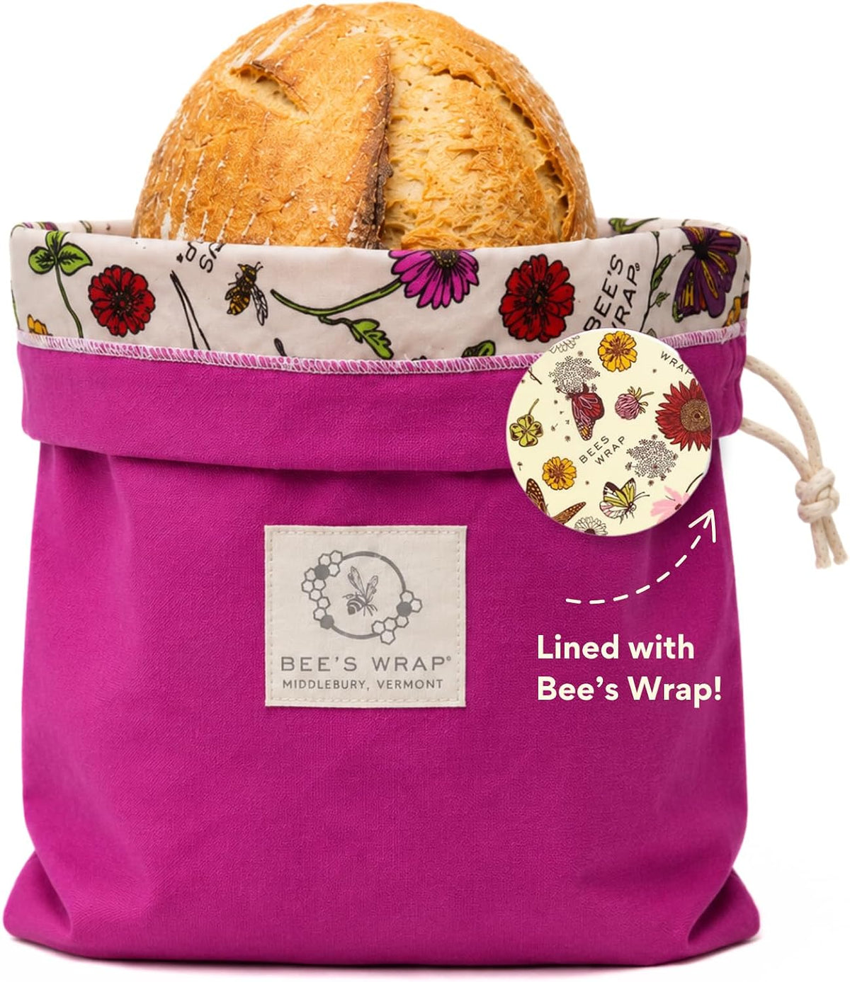 Beeswax Bread Bags, 2 Pack - Meadow Magic