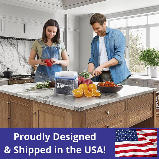 Ziplock Bag Holder/Food Storage Bag Stand/Baggy Rack Holder/Hands-Free to Pour Leftovers/Filling Zip Lock Freezer Bag Stand/Bag Prep/Comes with both Gallon & Quart Sizes