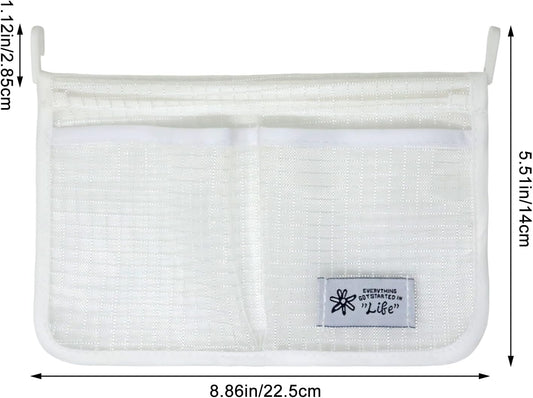 4PCS Refrigerator Hanging Storage Bag Set Breathable Fridge Side Door Organizer Mesh Pouches Space-Saving Refrigerator Side Organizers for Vegetables, Seasonings, Small Objects Containers