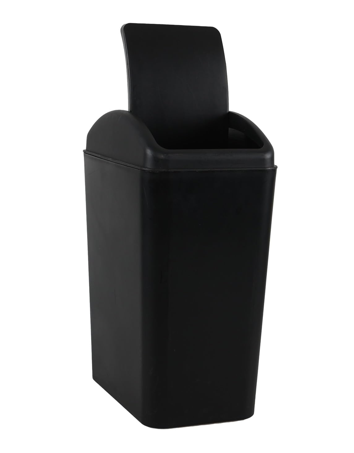 4.5 Gallon Plastic Swing Lid Trash Can, Slim Garbage Bin with Lid