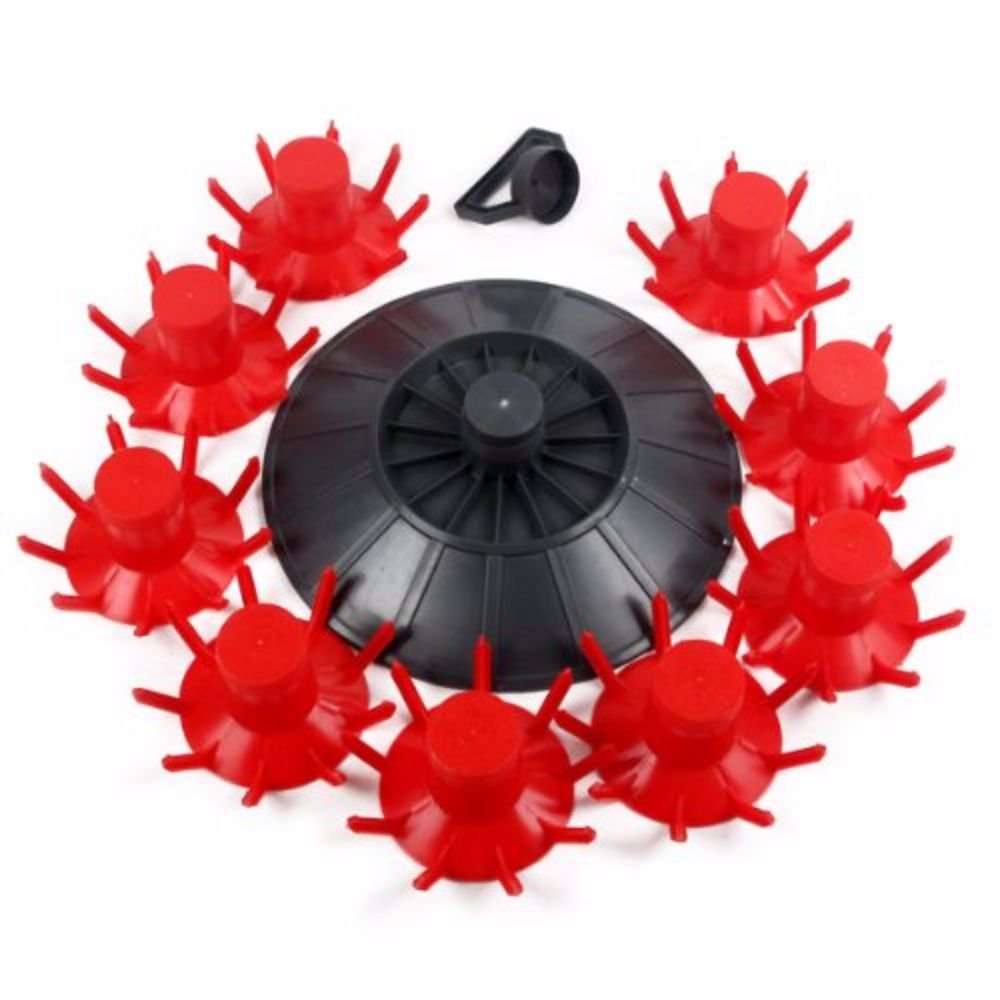 81-Bottle Drying Tree | Wine Bottle Drying Rack with Drainage Tray | Screw-Type Plastic Bottle Tree for Sanitizing & Drying