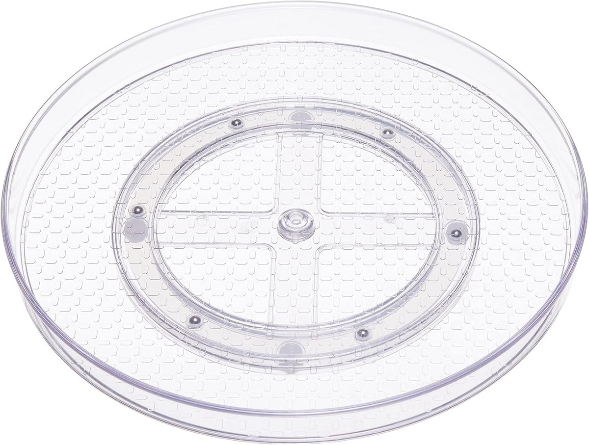Clear Lazy Susan Turntable Organizer for Organization, 12-Inch