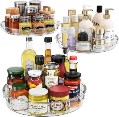 LAMU Lazy Susan Organizer Turntable for Cabinet, 9.25'' 10.6'' 12''