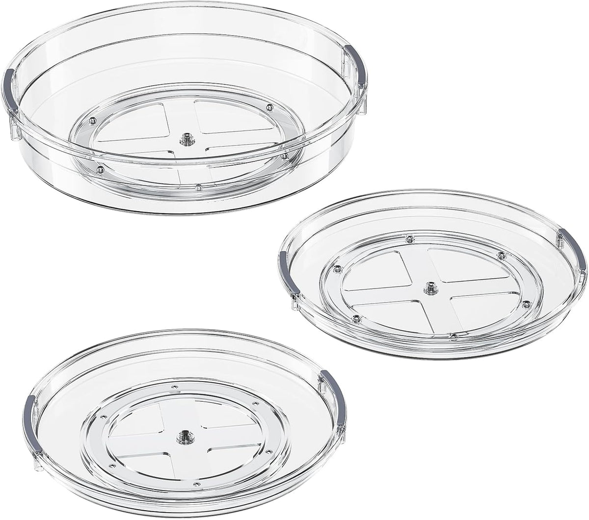 LAMU Lazy Susan Organizer Turntable for Cabinet, 9.25'' 10.6'' 12''