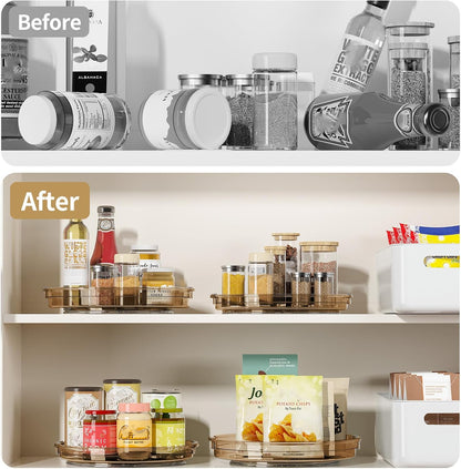 LAMU Lazy Susan Organizer Turntable for Cabinet, 9.25'' 10.6'' 12''