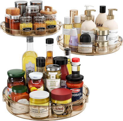 LAMU Lazy Susan Organizer Turntable for Cabinet, 9.25'' 10.6'' 12''