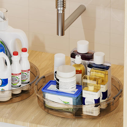 LAMU Lazy Susan Organizer Turntable for Cabinet, 9.25'' 10.6'' 12''