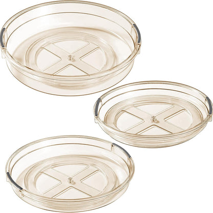 LAMU Lazy Susan Organizer Turntable for Cabinet, 9.25'' 10.6'' 12''