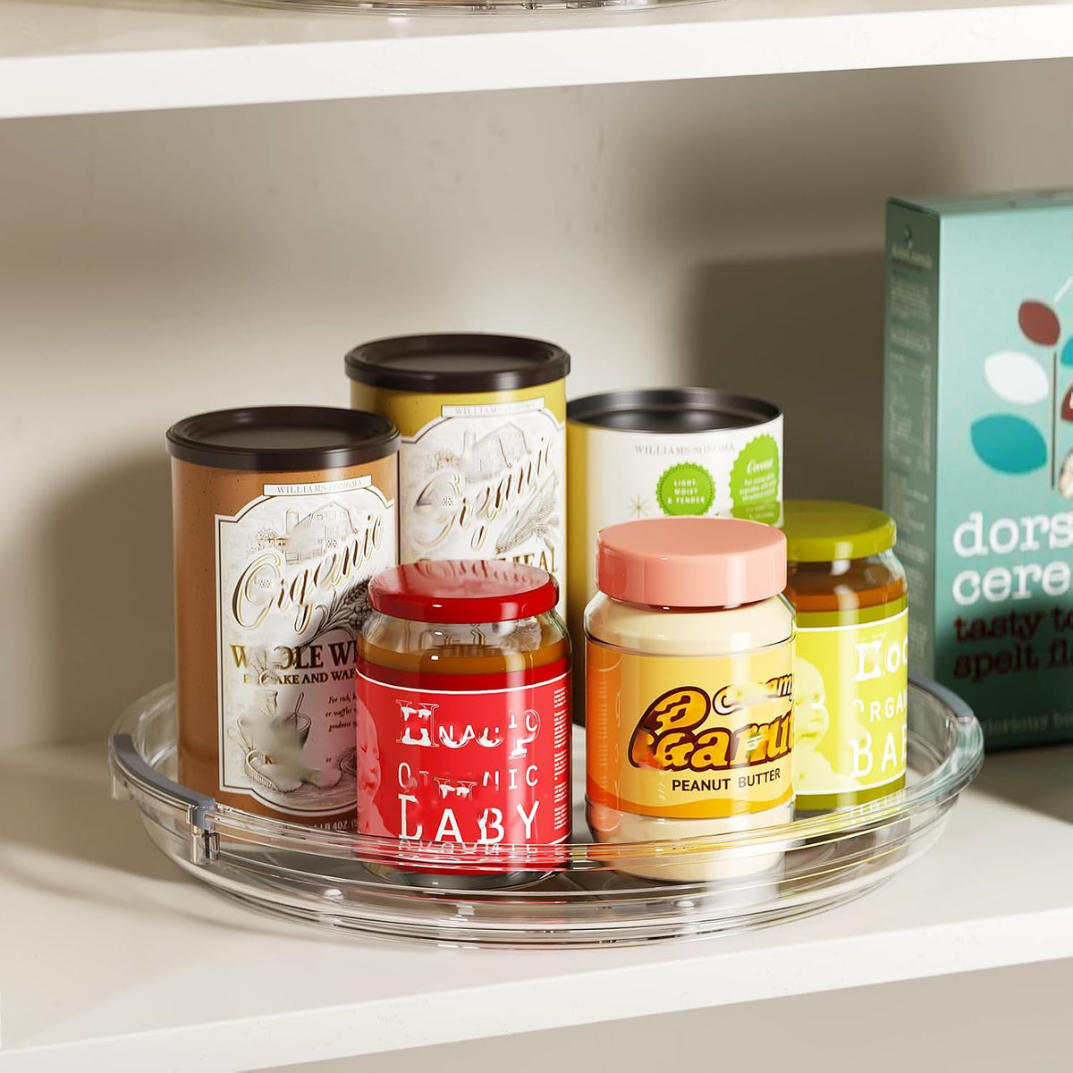 LAMU Lazy Susan Organizer Turntable for Cabinet, 9.25'' 10.6'' 12''