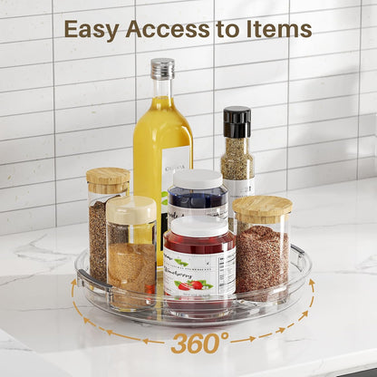LAMU Lazy Susan Organizer Turntable for Cabinet, 9.25'' 10.6'' 12''