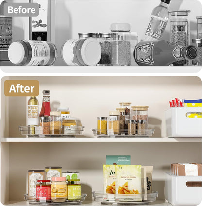 LAMU Lazy Susan Organizer Turntable for Cabinet, 9.25'' 10.6'' 12''