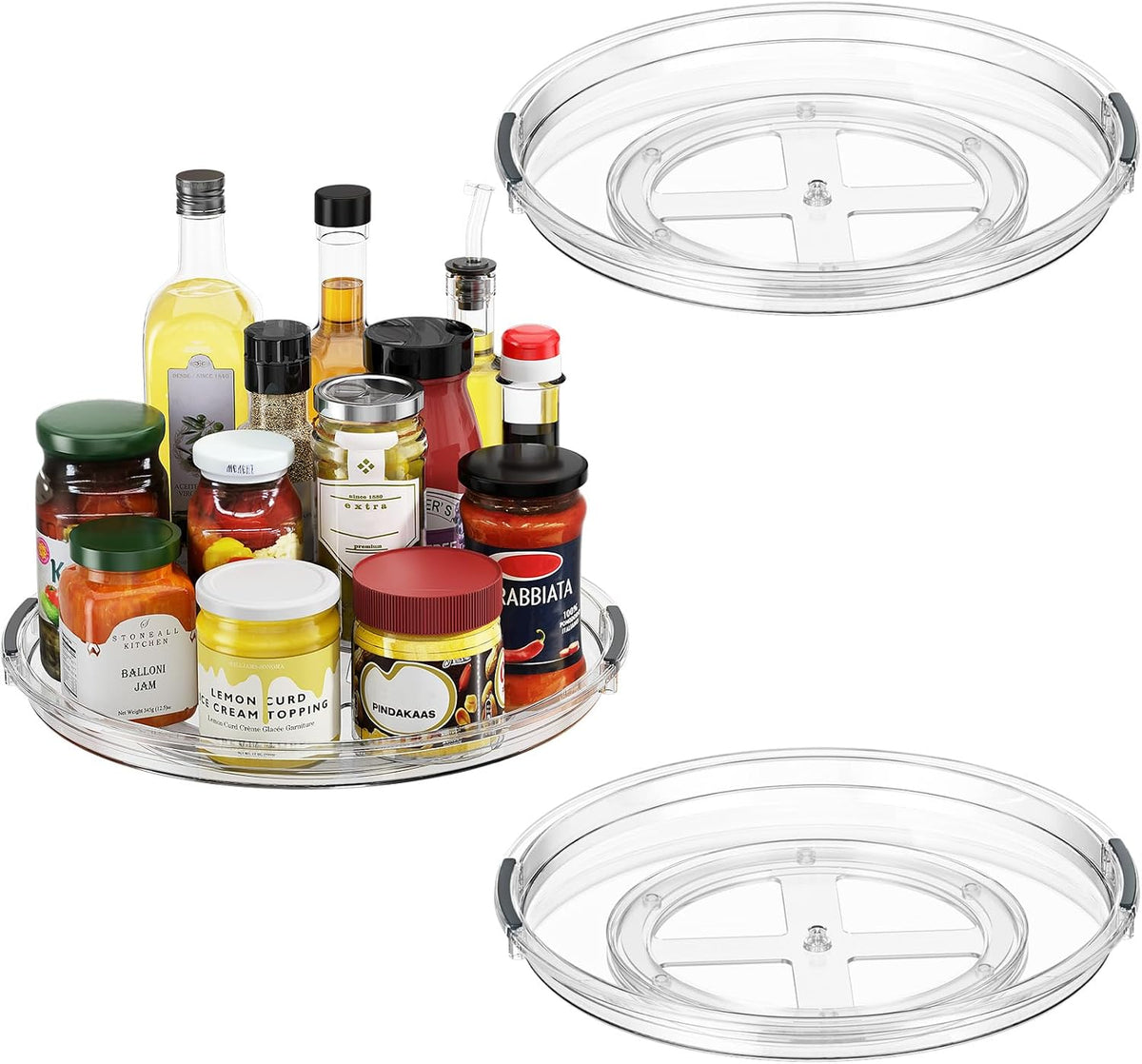 LAMU Lazy Susan Organizer Turntable for Cabinet, 9.25'' 10.6'' 12''