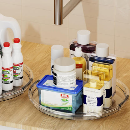 LAMU Lazy Susan Organizer Turntable for Cabinet, 9.25'' 10.6'' 12''