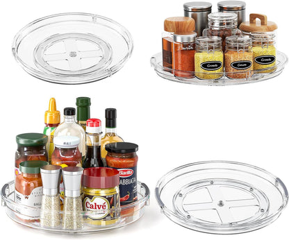 LAMU Lazy Susan Organizer Turntable for Cabinet, 9.25'' 10.6'' 12''