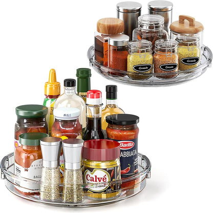 LAMU Lazy Susan Organizer Turntable for Cabinet, 9.25'' 10.6'' 12''