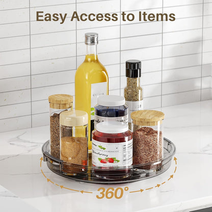 LAMU Lazy Susan Organizer Turntable for Cabinet, 9.25'' 10.6'' 12''
