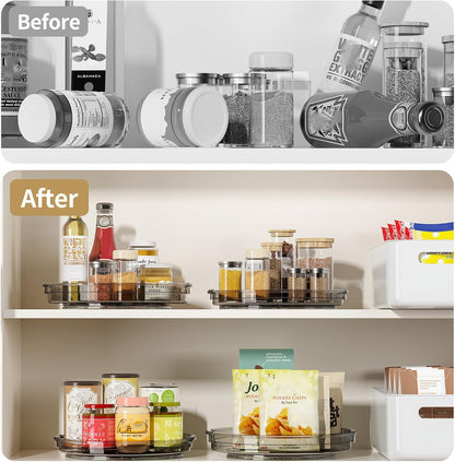 LAMU Lazy Susan Organizer Turntable for Cabinet, 9.25'' 10.6'' 12''