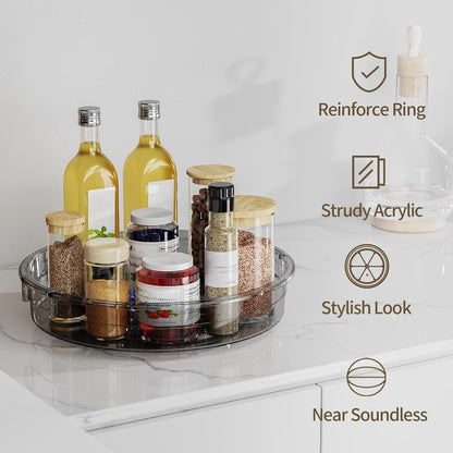 LAMU Lazy Susan Organizer Turntable for Cabinet, 9.25'' 10.6'' 12''