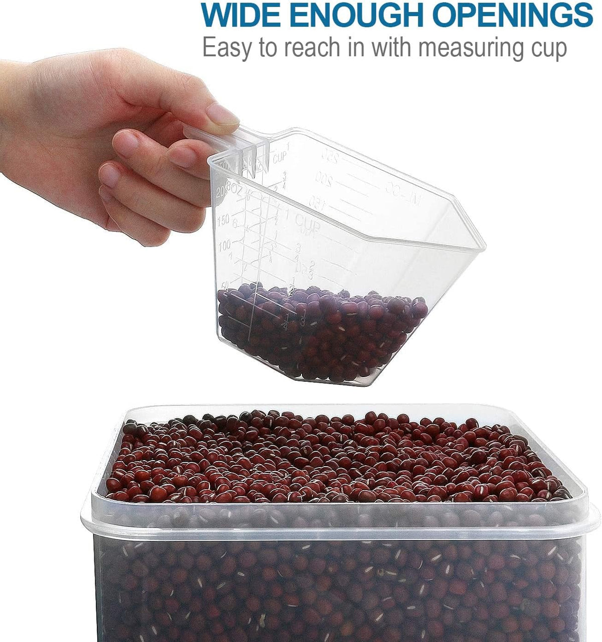 Large Tall Airtight Food Storage Containers, 10 PACK Containers Set