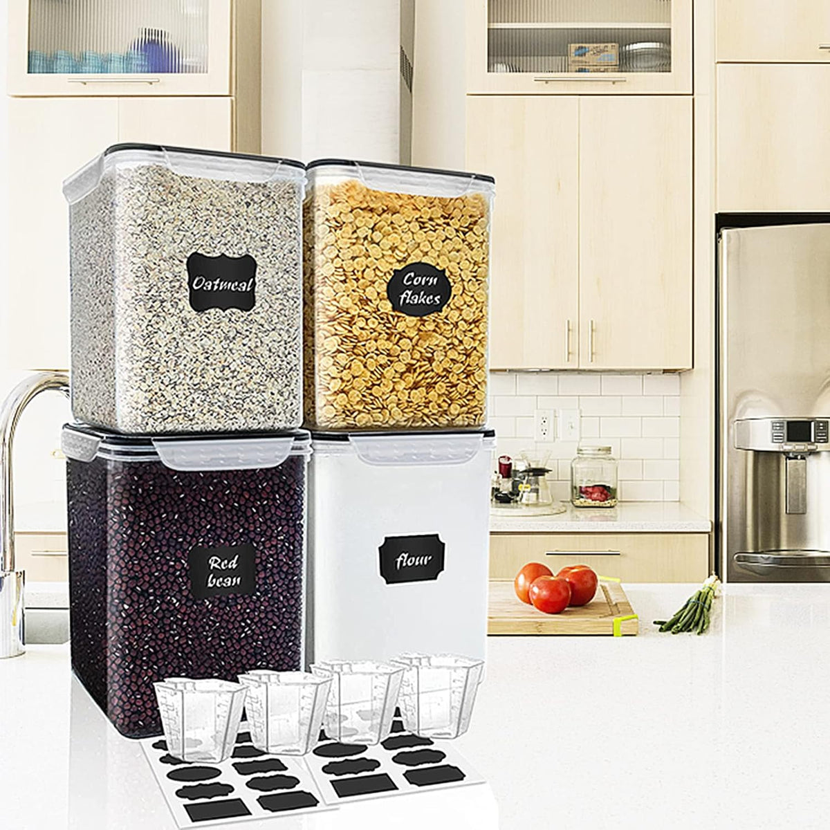 Large Tall Airtight Food Storage Containers, 10 PACK Containers Set