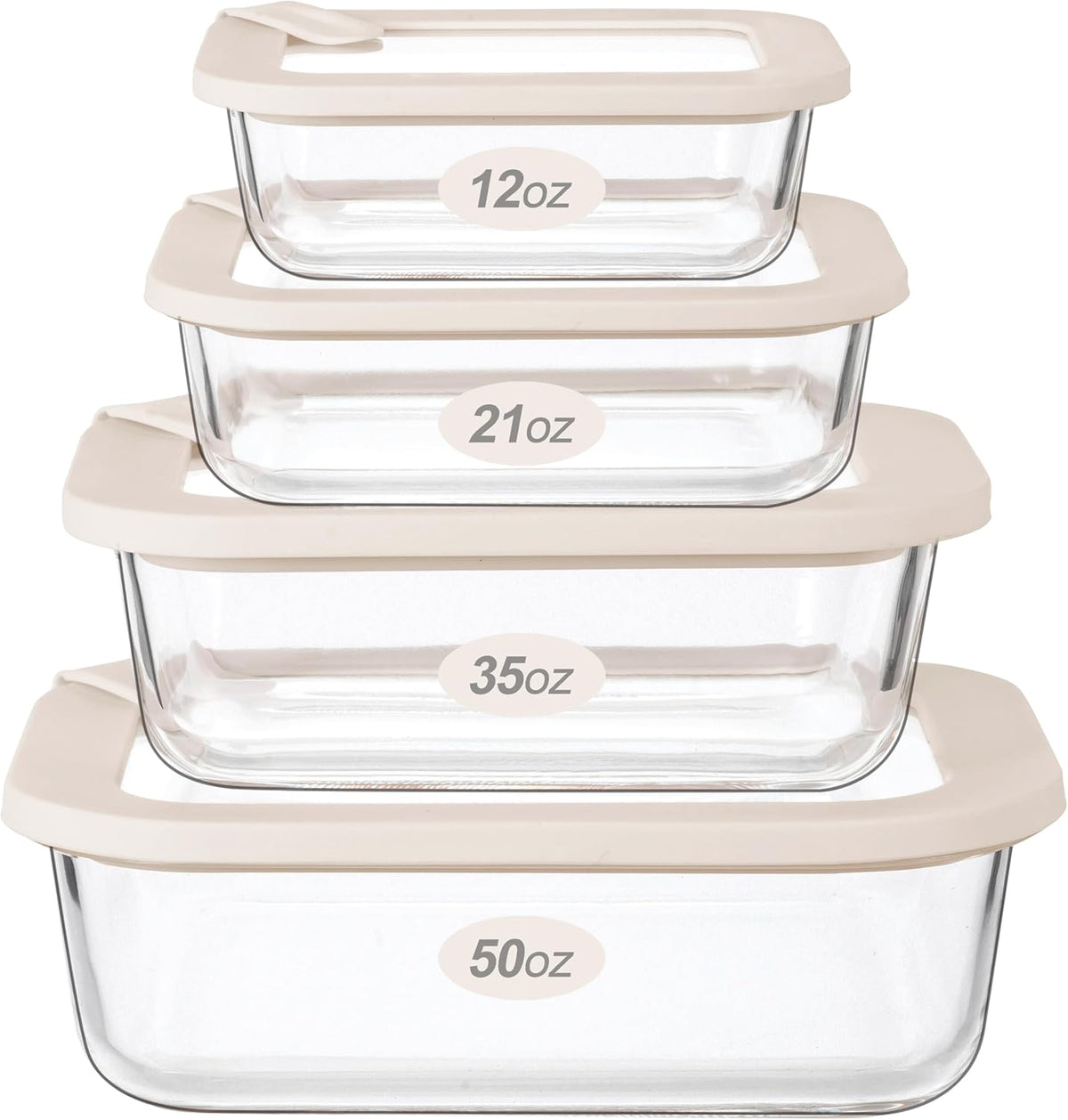 Urban Green Glass Food Storage Containers with Glass Lids, Microwave Safe Food Container Set, Aitight Meal Prep Container Set, BPA Free, 2 extra Colanders, LeakProof, 2 Pack of 60oz