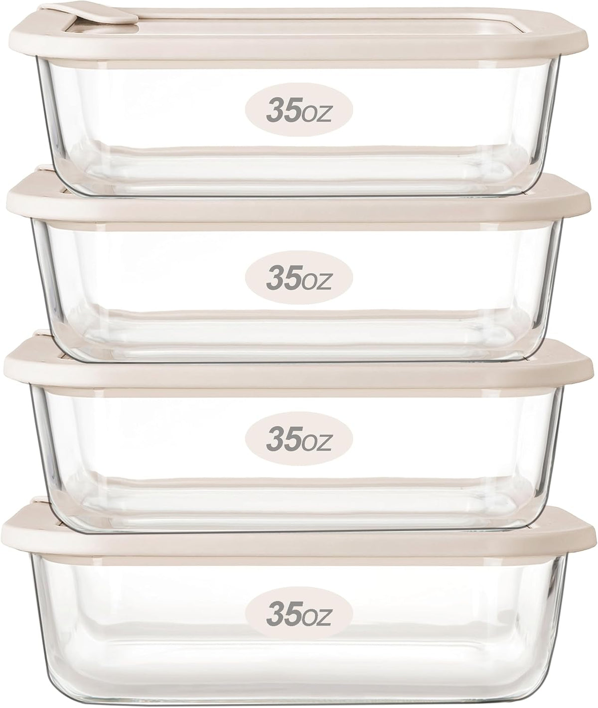 Urban Green Glass Food Storage Containers with Glass Lids, Microwave Safe Food Container Set, Aitight Meal Prep Container Set, BPA Free, 2 extra Colanders, LeakProof, 2 Pack of 60oz