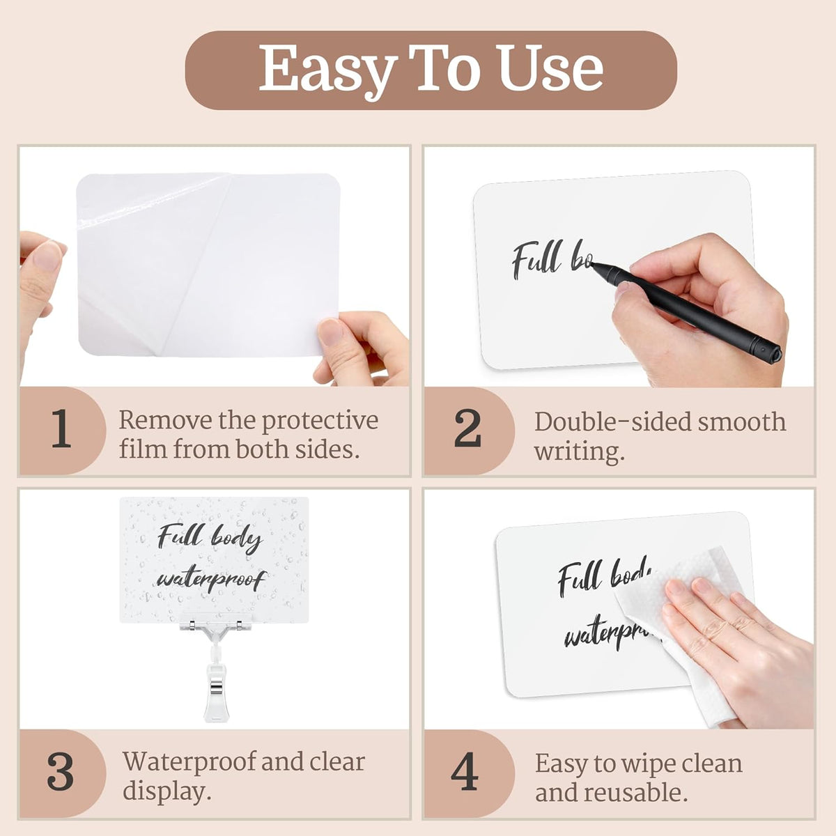 14 Pack Sign Labels Clip Holder, Plastic Food Tray Label Holder, Reusable Labels Clip on Sign Holders for Cup Bowl Pan Buffet Deli Trays Board Bake Signs