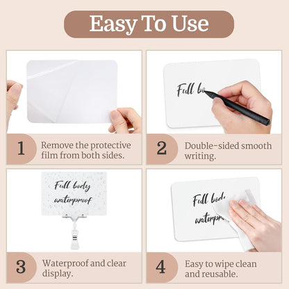 14 Pack Sign Labels Clip Holder, Plastic Food Tray Label Holder, Reusable Labels Clip on Sign Holders for Cup Bowl Pan Buffet Deli Trays Board Bake Signs