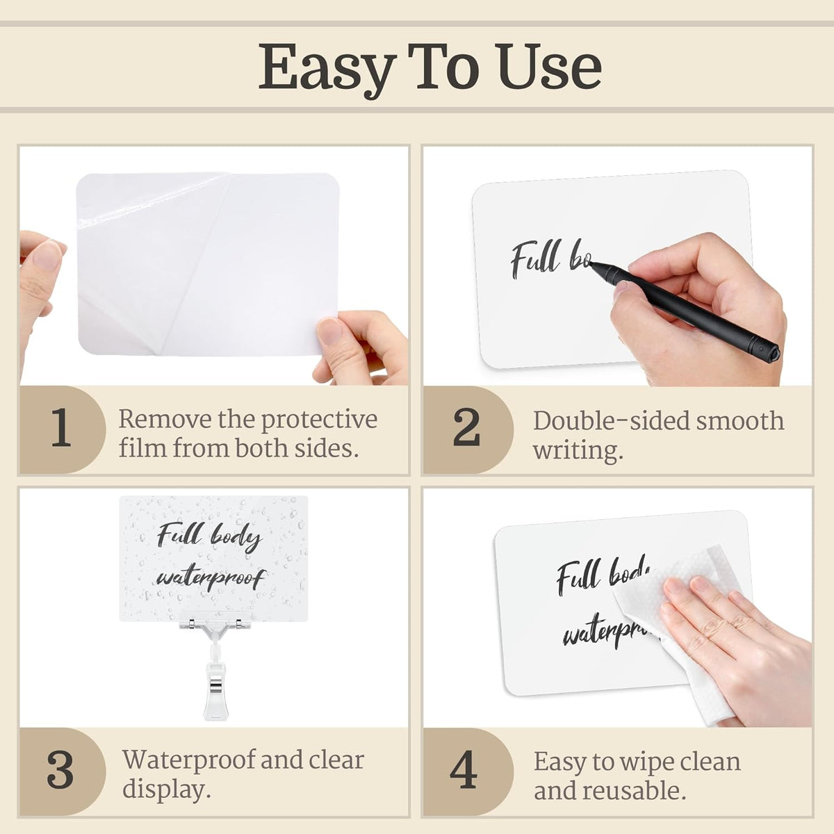 14 Pack Sign Labels Clip Holder, Plastic Food Tray Label Holder, Reusable Labels Clip on Sign Holders for Cup Bowl Pan Buffet Deli Trays Board Bake Signs