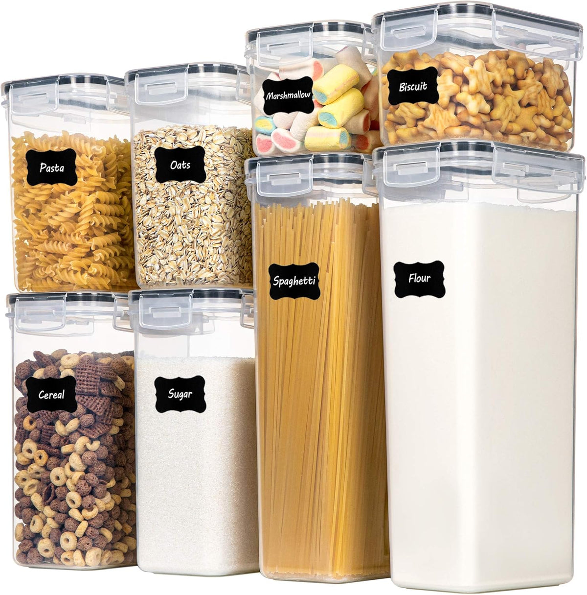 Airtight Food Storage Containers with Lids, 8 PCS