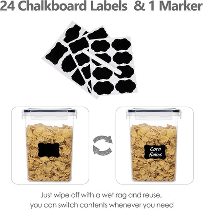 Airtight Food Storage Containers with Lids, 8 PCS