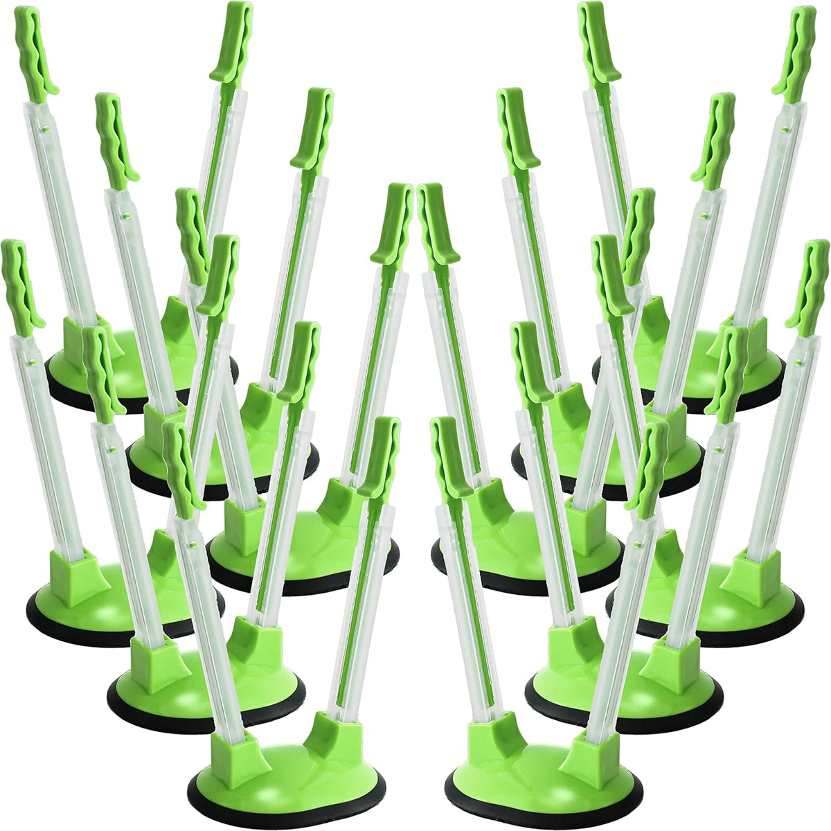 12 Pack Baggy Rack Stand Adjustable Freezer Bag Holder Stand Ziplock Bag Holder for Filling With No Food Spills or Kitchen Mess (Multicolor)